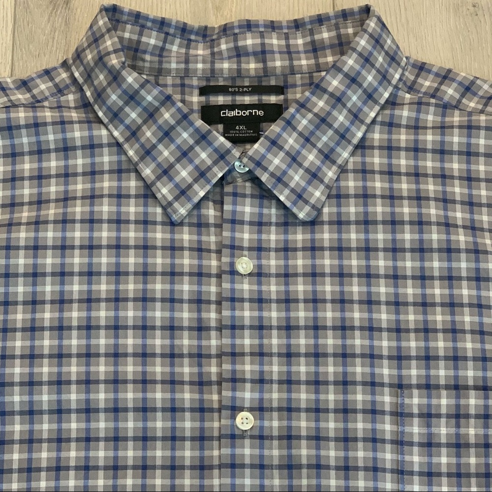 CLAIBORNE 80’s 2-Ply Long Sleeve Button Up Shirt - Picture 2 of 11